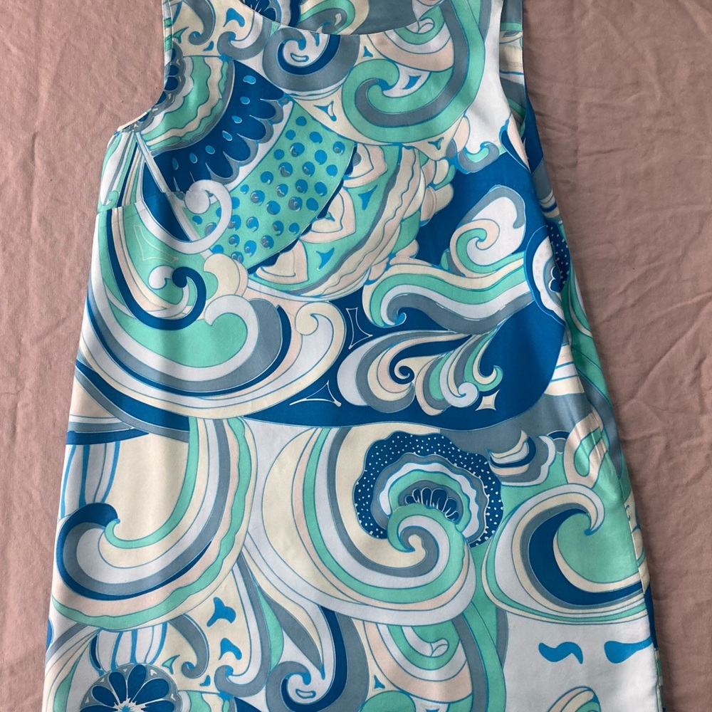 60’s mod print shift dress